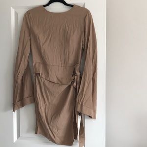 Nude ASOS bell sleeve dress!